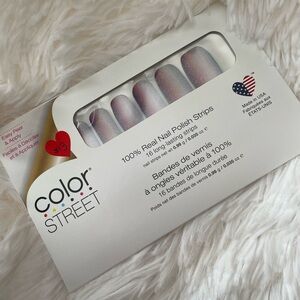 Color Street It Takes Tucson glittery blue & purple nail polish strips